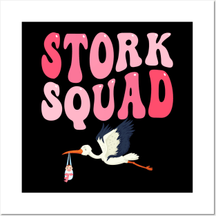 Stork Squad Nurse Labor and Delivery Nurse Vintage LD Nurse Posters and Art